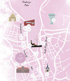 Pinke Landkarte der Flensburger Förde