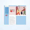 Hellblaue Website flensburg-liebt-dich.de mit Illustration von zwei Personen bei der Corona-Nachbarschaftshilfe