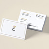 Vorder- und Rückseite der Visitenkarte für die Eutin GmbH