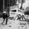 Alte schwarz weiß Fotografie eines Polizeieinsatzes
