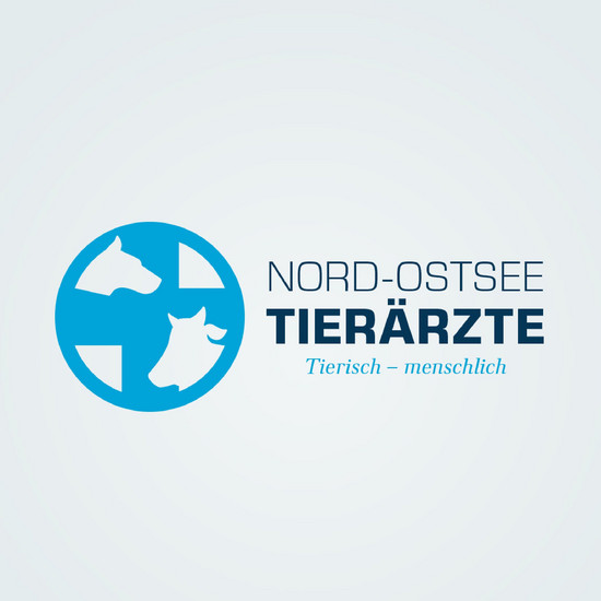 Nord Ostsee Tierärzte Logo mit blauem Kreis