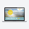 Janssen apaprtements Homepage Startseite mit großem Headerbild eines Strandes