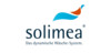 Weißes Logo von Solimea