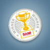 Gelber Pokal mit Sani Logo