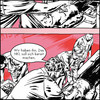 Pinker Comic mit Sprechblase