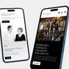 Zwei mobile Ansichten der Steinke Bartels Website