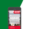 Sani Startseite in mobiler Ansicht