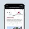 Halbes Smartphone zeigt Website sonnendeck-muerwik.de mit Text Das Projekt