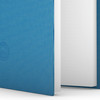 Blaues Notizbuch mit einem<span class='h2'> HOCHZWEI </span>Logo