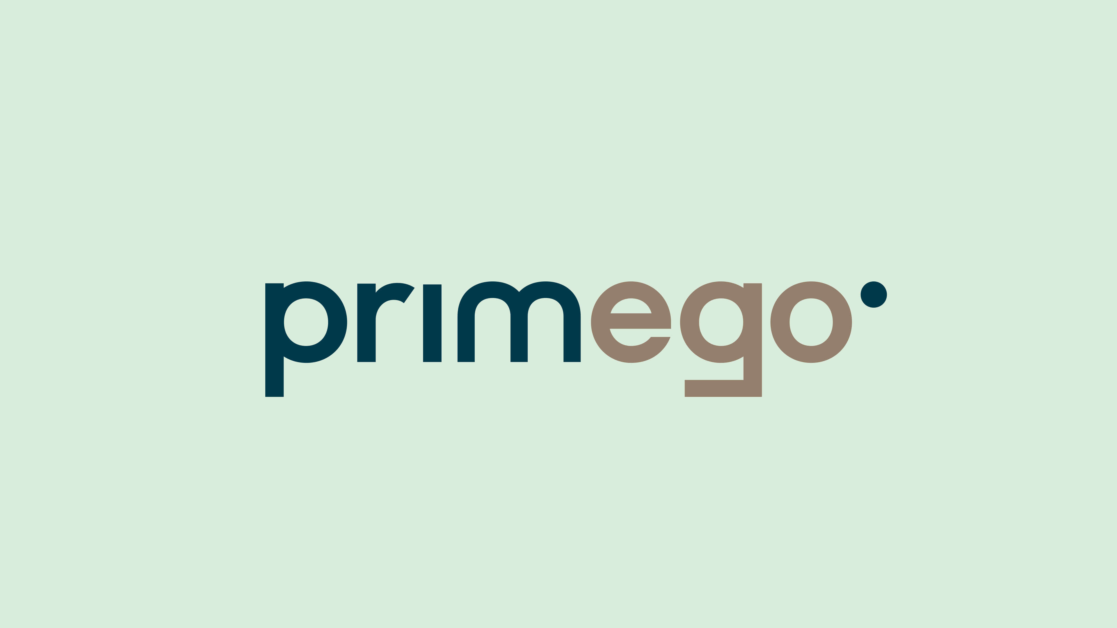 Blau grünes Primego Logo