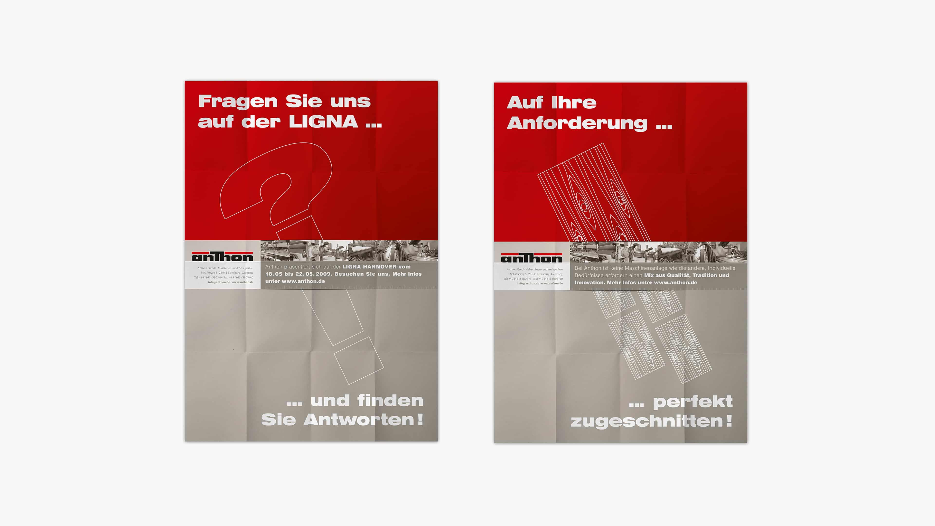 Zwei Broschüren für die anthon GmbH