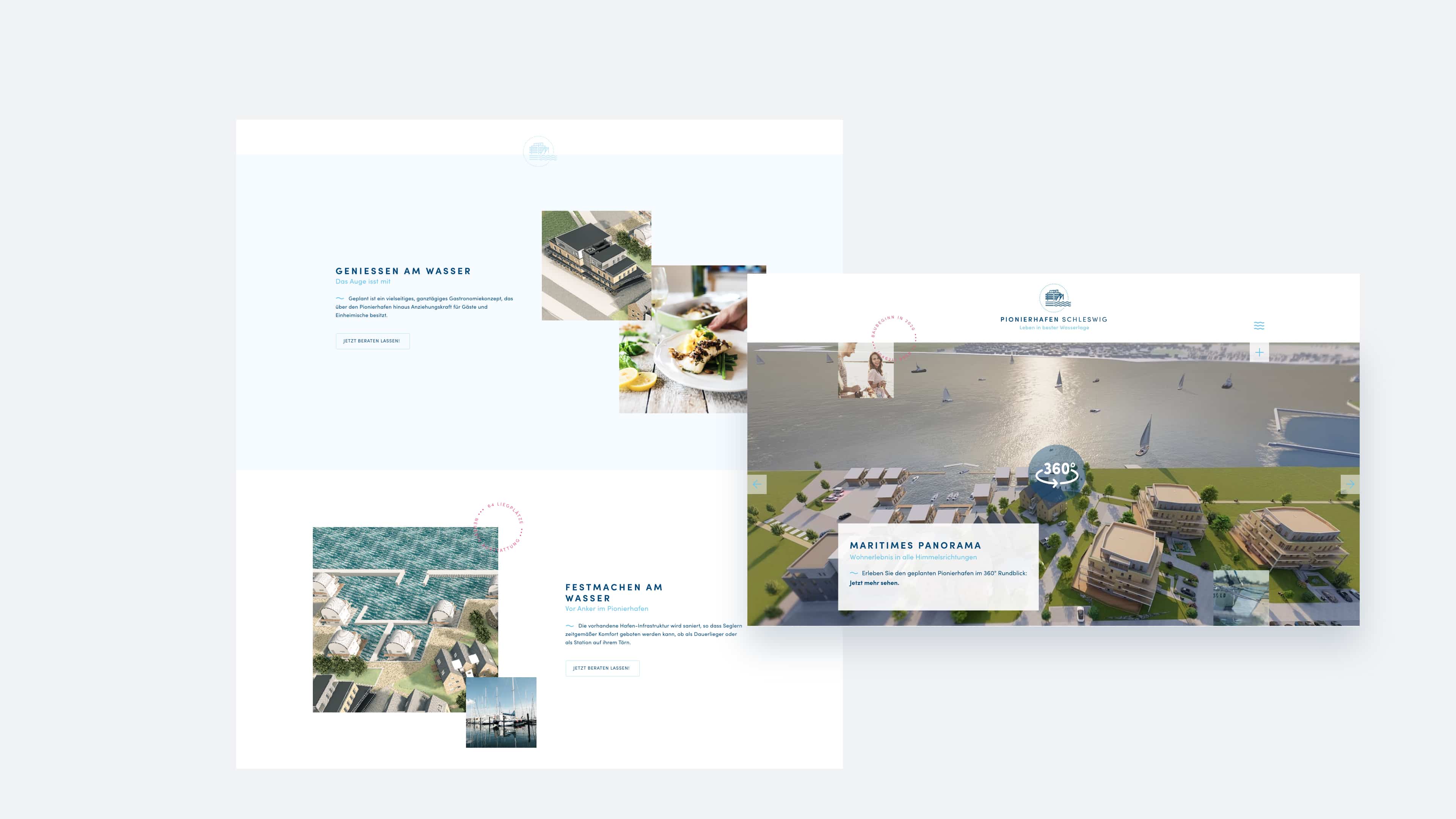 Zwei Homepages vom Pionierhafen Schleswig