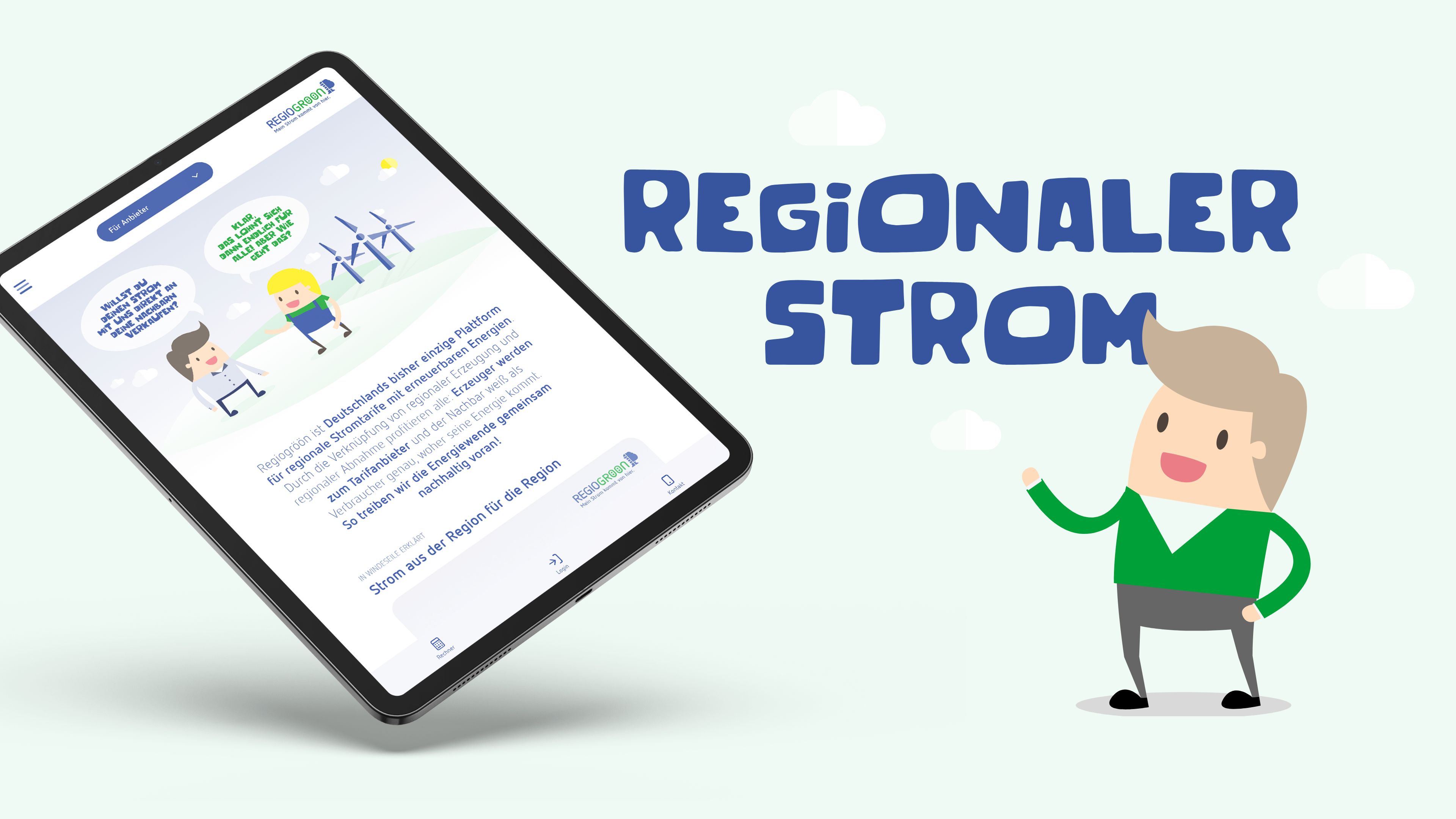 Neue Webseite für den regionalen Stromanbieter Regiogröön