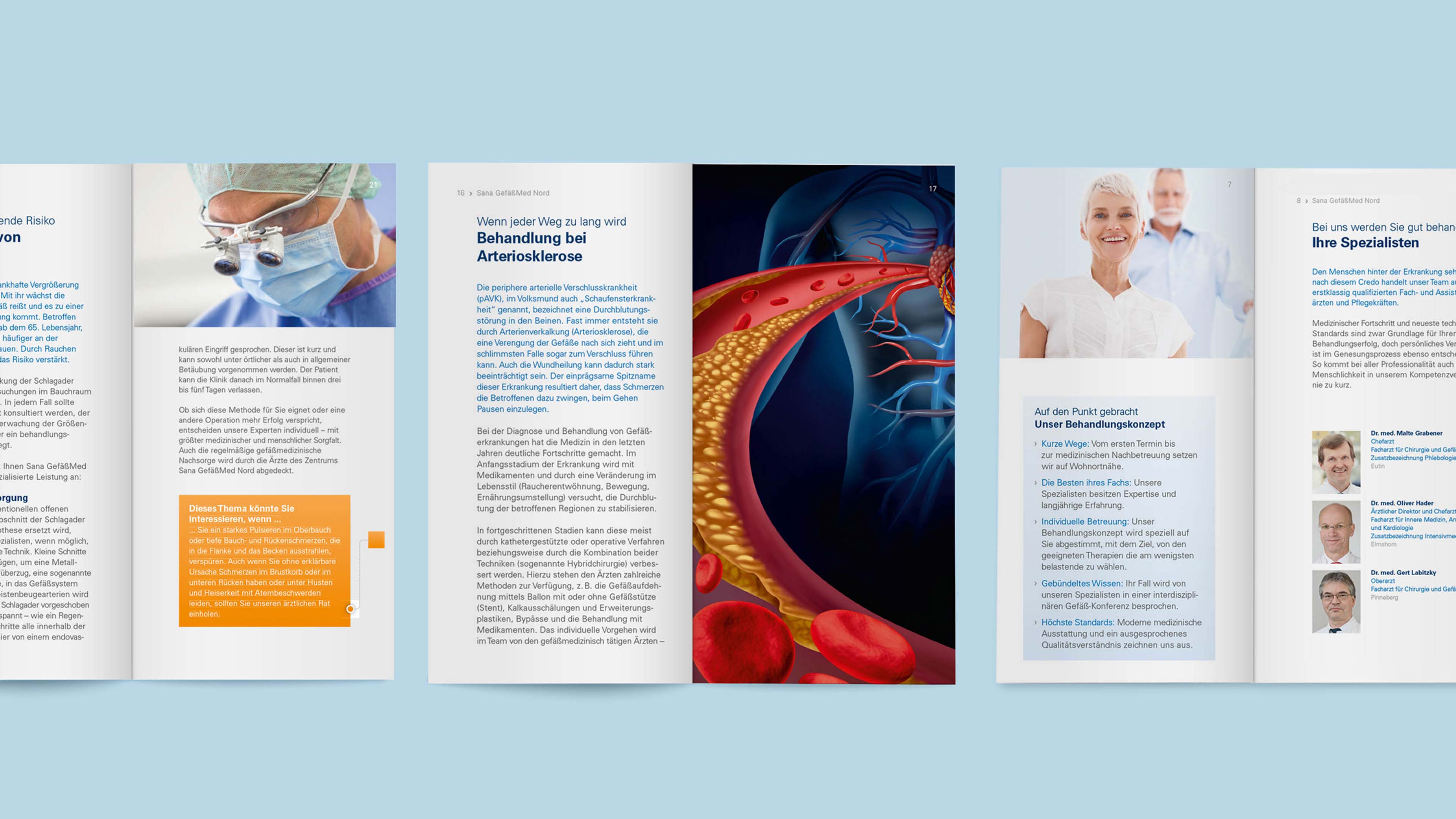 Broschüre der Sana Klinik über Artiosklerose