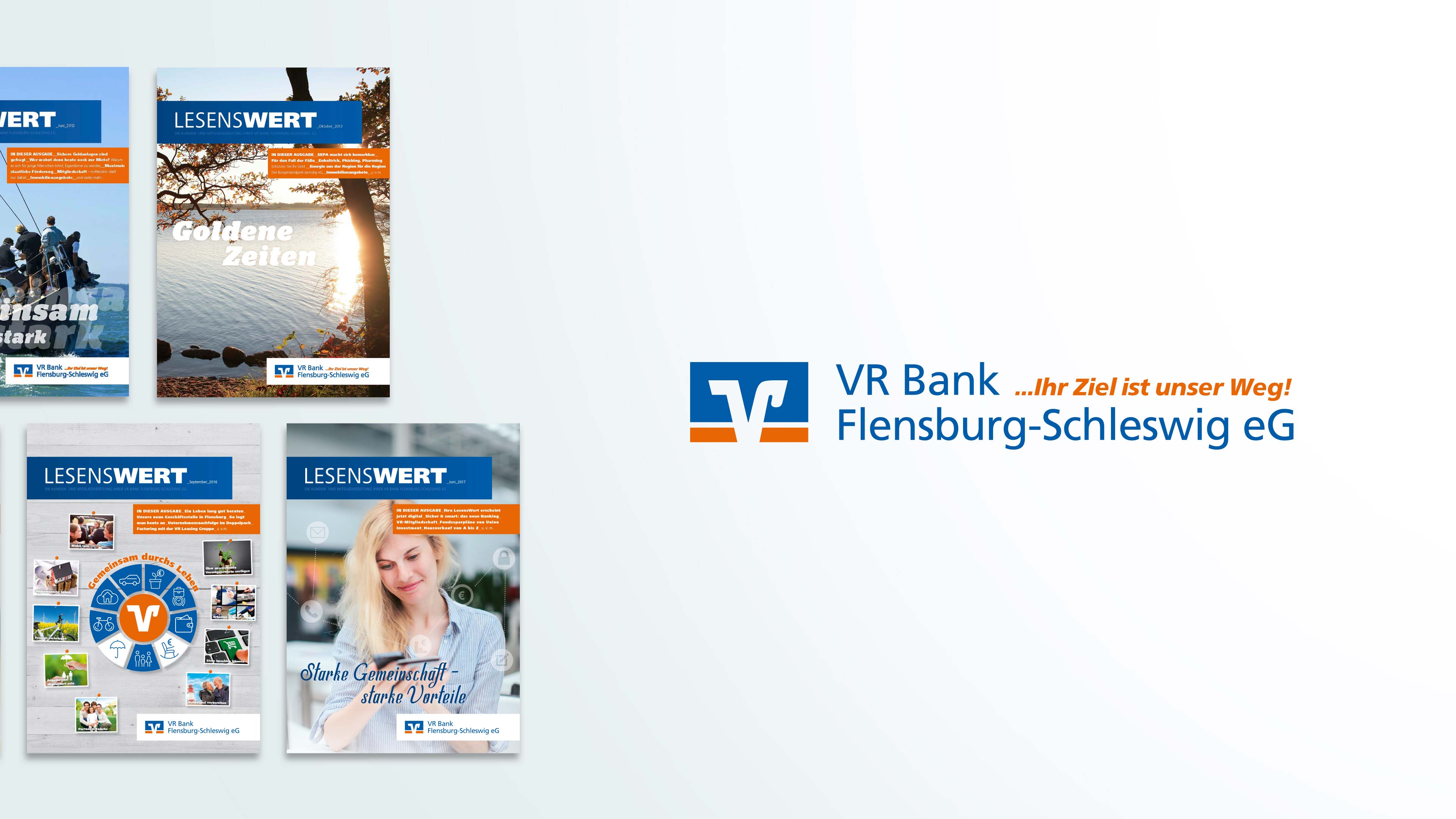 Vier Kataloge der VR Bank