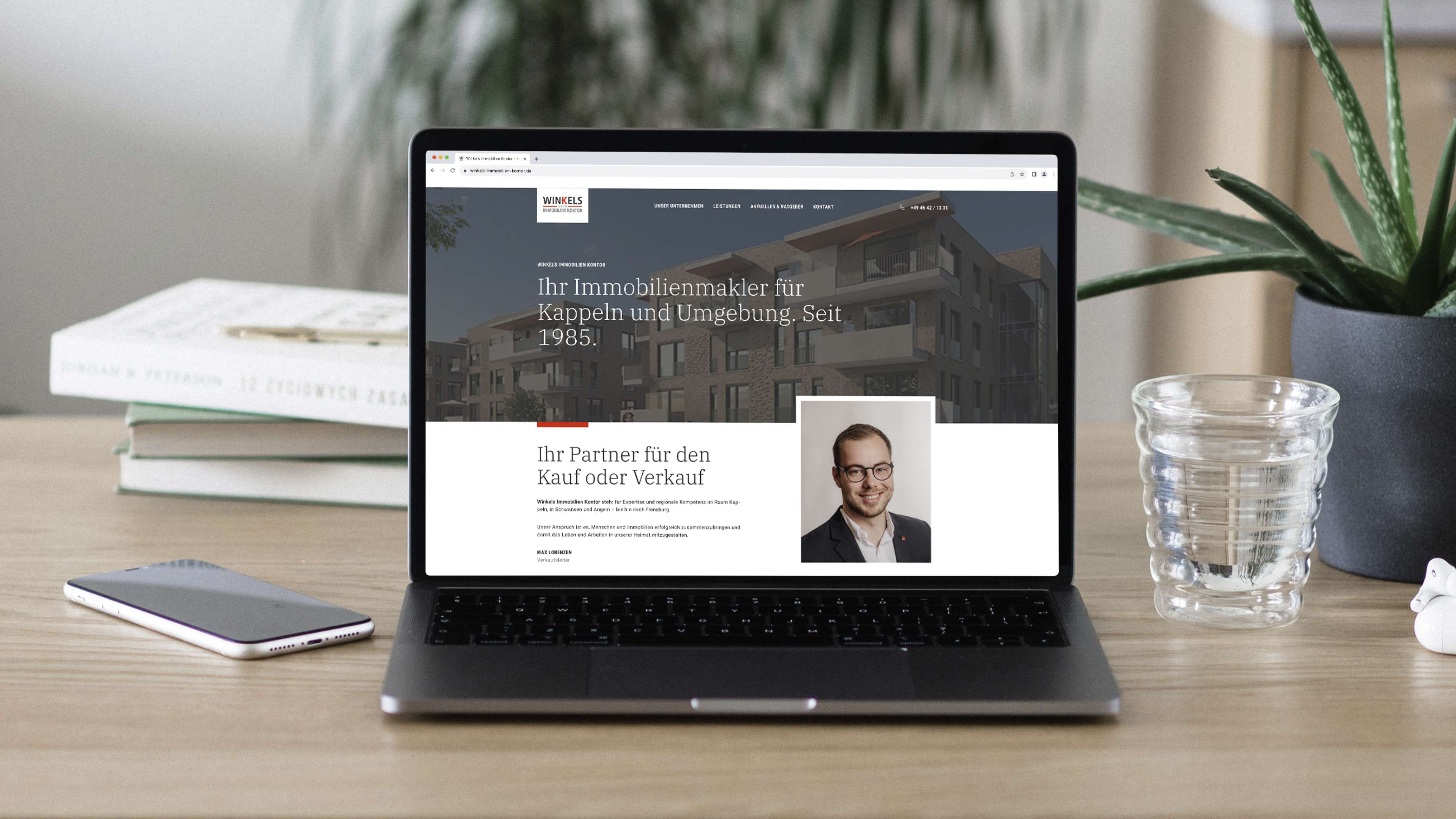 Die neue Internetseite von Winkels Immobilien Kontor.