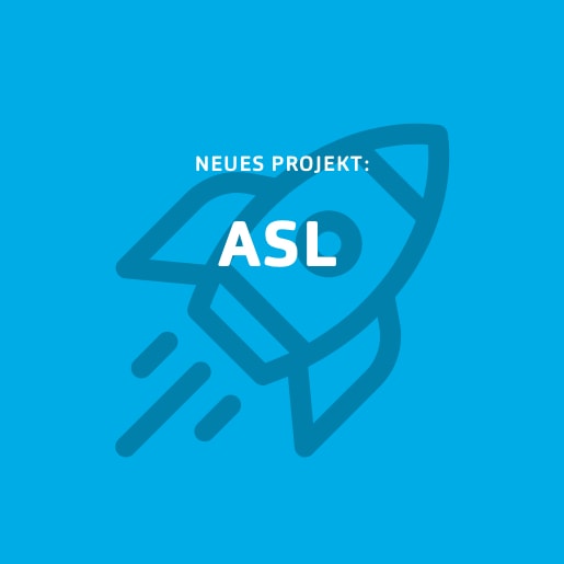 Blaue Kachel für Neukunde ASL