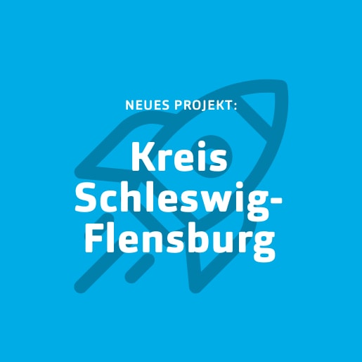 Blaue Kachel für Neukunde Kreis Schleswig-Flensburg