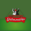 Rotes Steinmeier Logo mit grünem Hintergrund