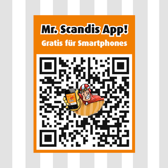 QR Code mit Mr Scandi