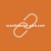 Scandipark URL mit orangenem Hintergrund