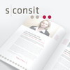 S consit Logo mit aufgeschlagenem Katalog
