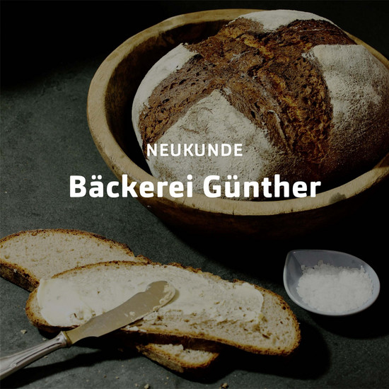 Neukunde Kachel für Bäckerei Günther