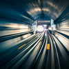 Blick in einen U Bahn Tunnel