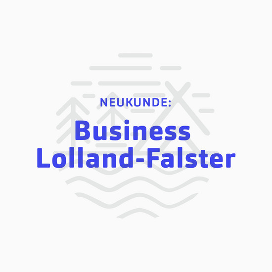 Weiße Kachel von Business Lolland-Falster