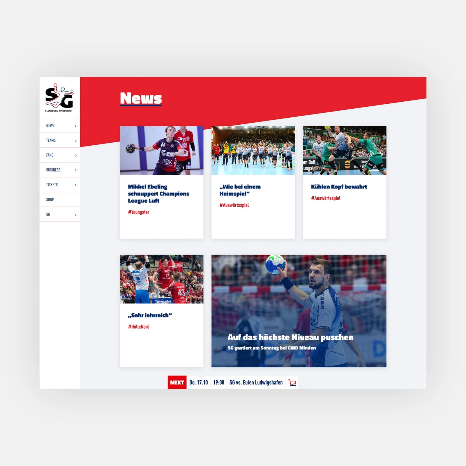 News Seite der SG Homepage