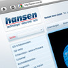 Nahaufnahme der Hansen Elektronik Homepage