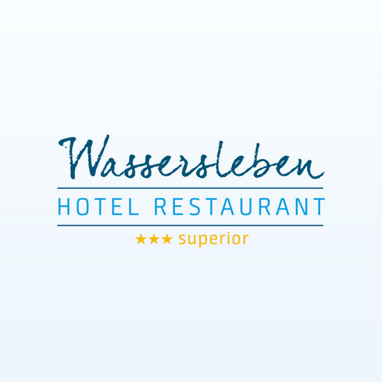 Logo des Hotel Wassersleben mit drei Sternen