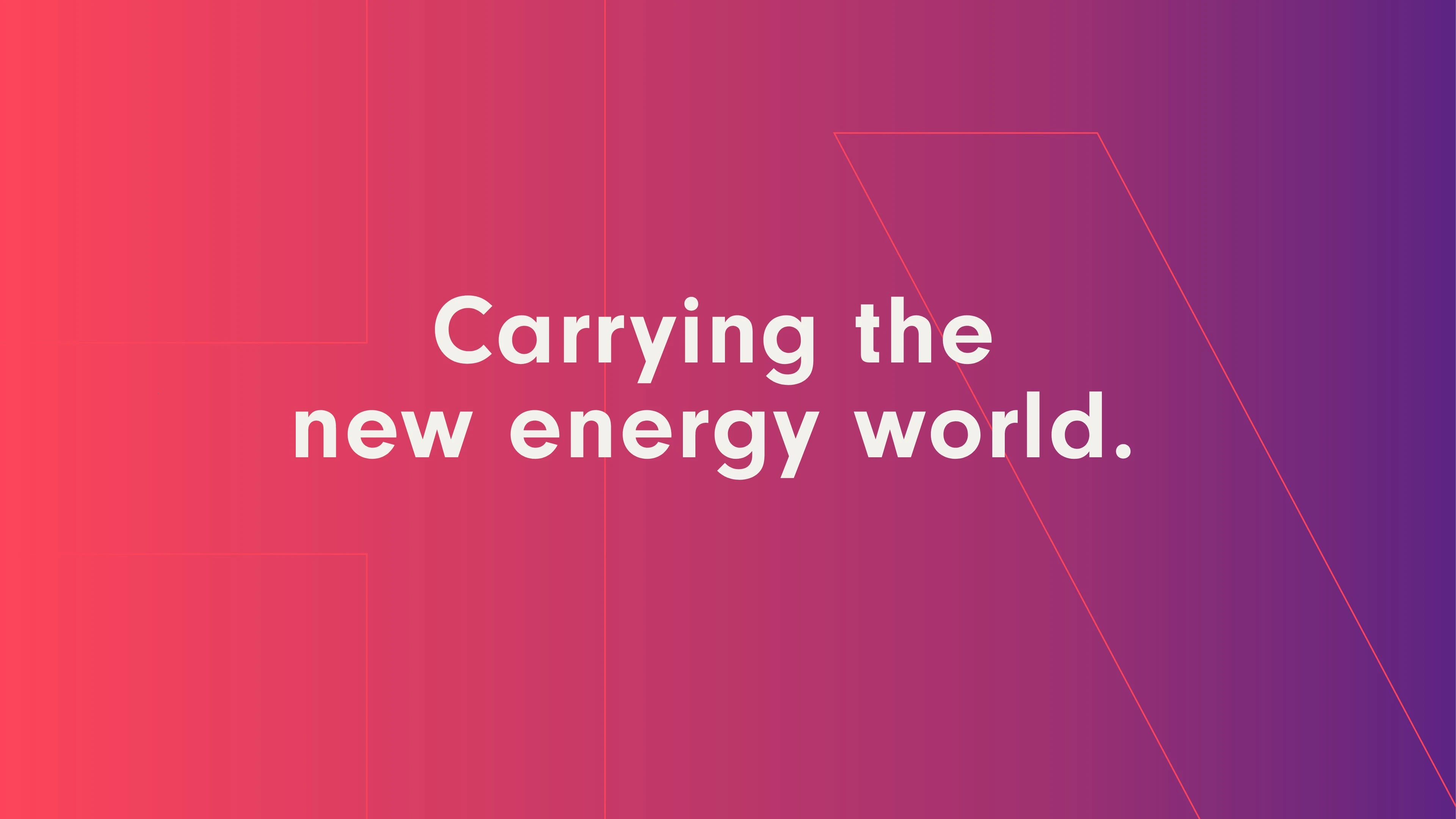 Headgrafik: 'Carrying the new energy world'