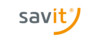 grau orangenes Savit Logo