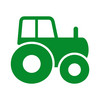 Grünes Traktor-Icon