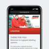 Logopak Homepage in Smartphone Ansicht