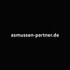 Weißer Schriftzug asmussen-partner.de auf schwarzem Hintergrund