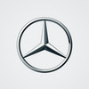 Silbernes Mercedes Benz Logo