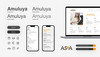 Einblicke in die Website auf Smartphones und Laptop, verwendete Typografie sowie Buttons und verwendete Icons