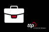 illustrierter weißer Koffer mit ttp Logo