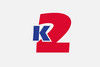 Rot blaues Logo von K2