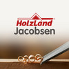 Das rote Logo von Holzland Jacobsen
