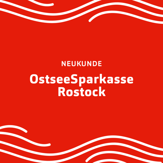 Rote Kachel Ostsee Sparkasse Rostock