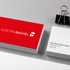 Rote Visitenkarte von Elektro Bathel