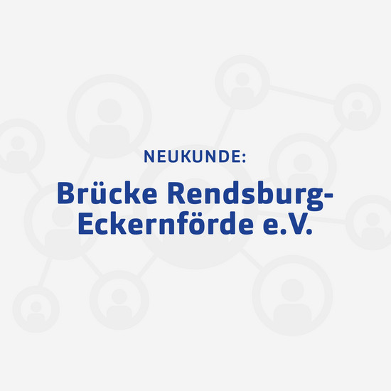 Weiße Kachel für Neukunde Brücke Rendsburg-Eckernförde e.V.