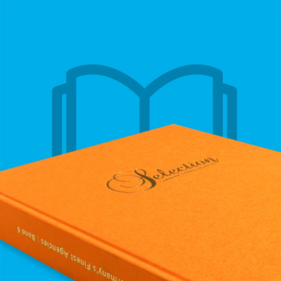 Orangenes Buchcover der SELECTION
