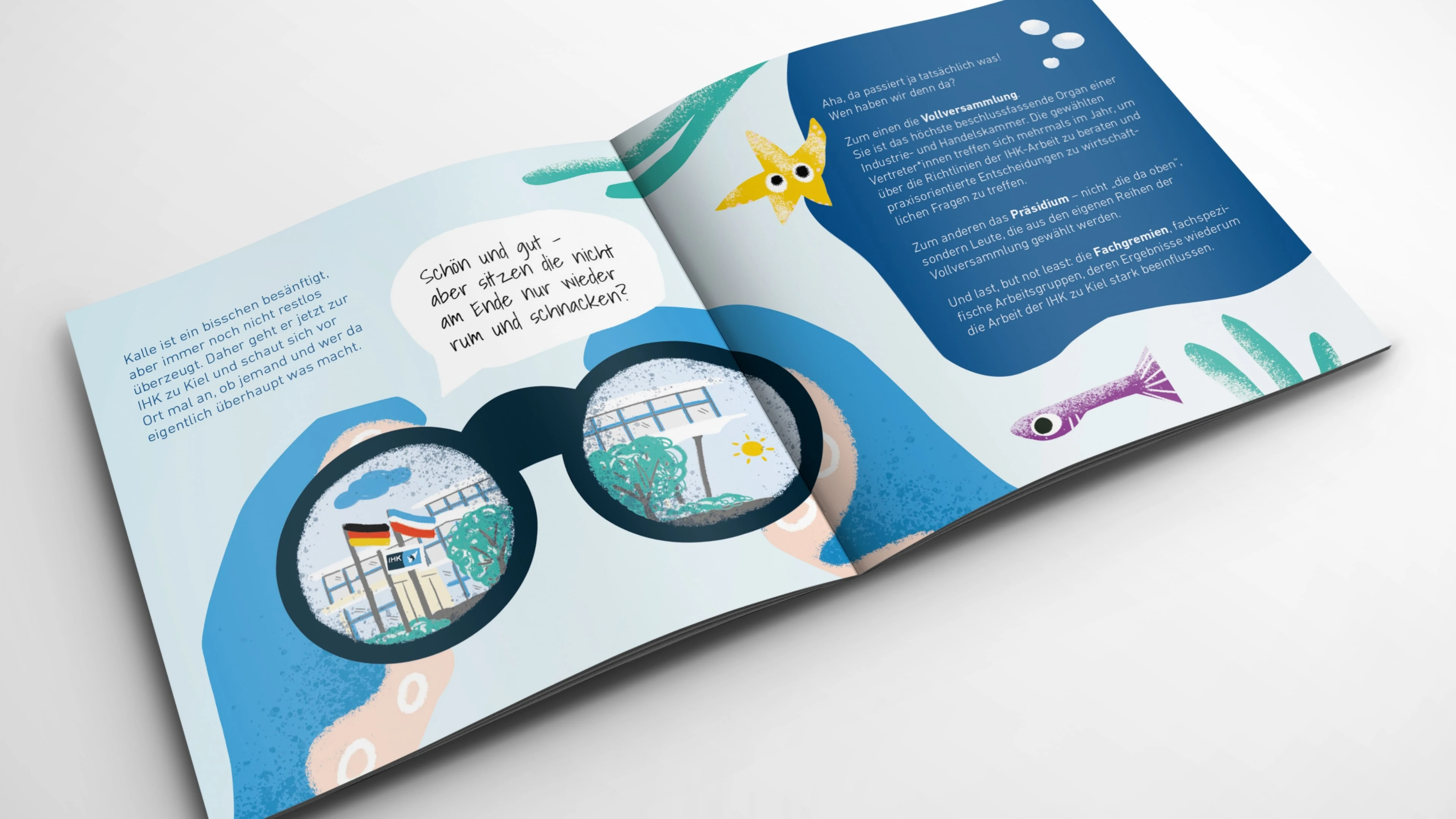 Aufgeschlagenes Kinderbuch