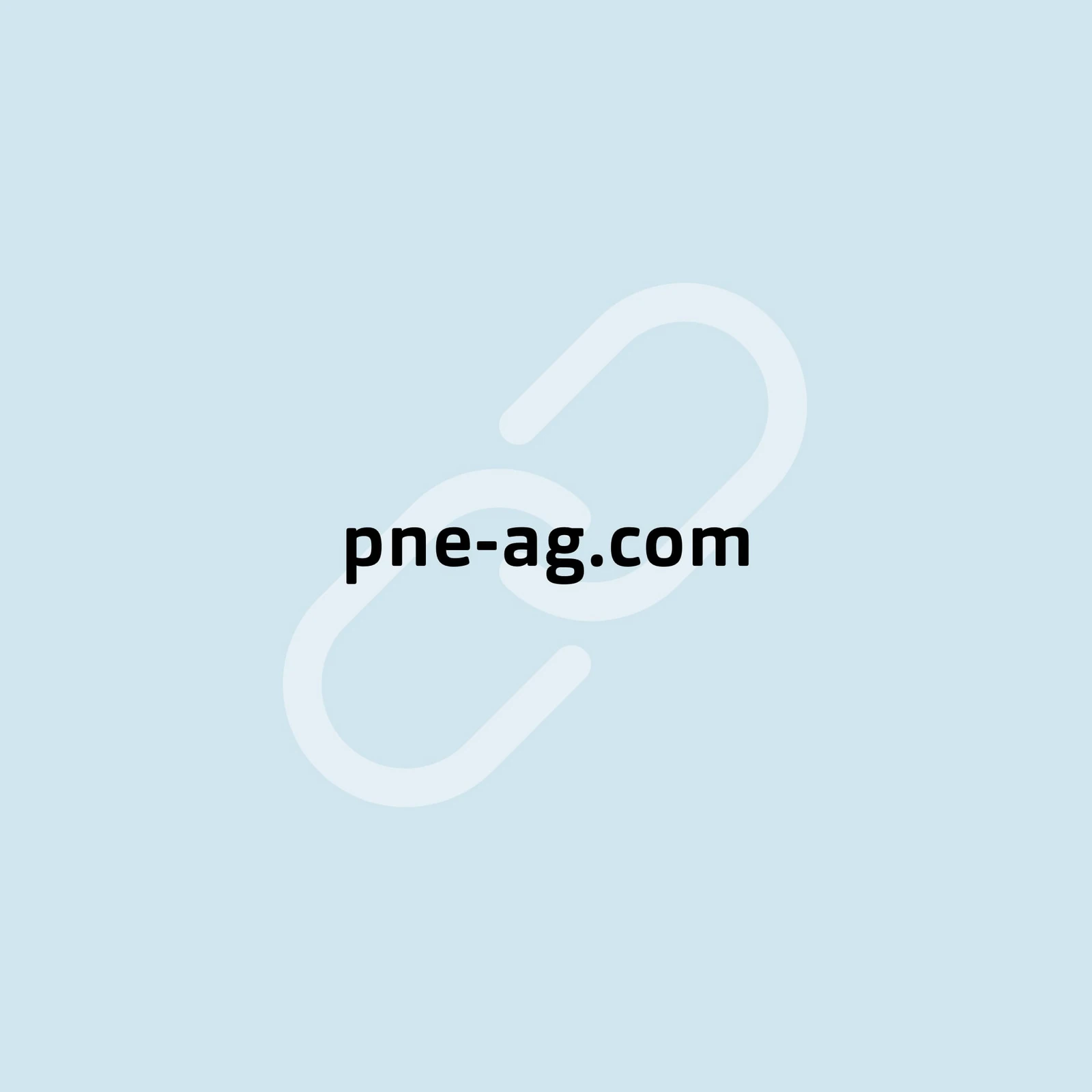 pne AG URL mit Kettensymbol