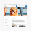 Screenshot der Website von Ferien an der Nordsee über Hunde