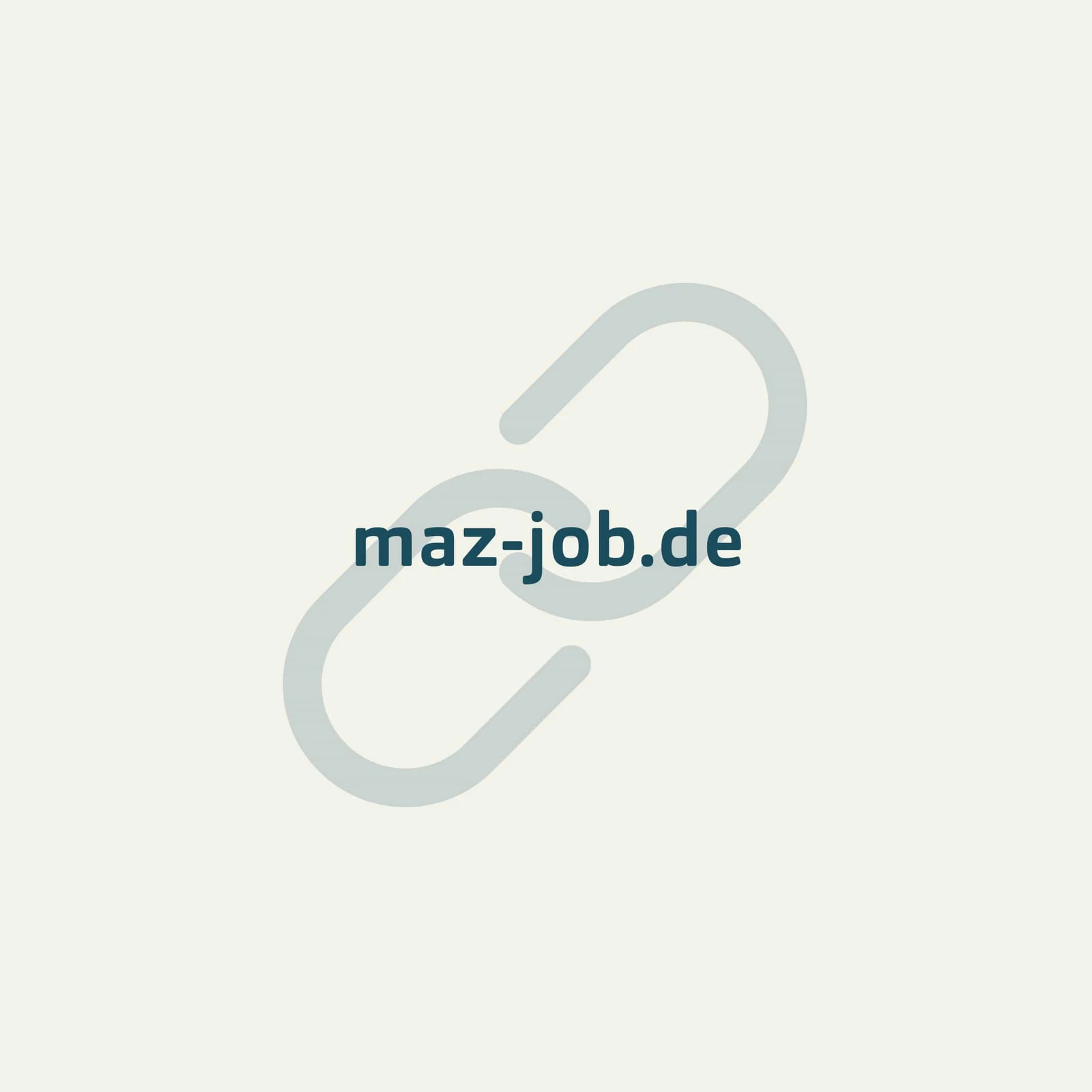 maz-job URL mit einem Kettensymbol im Hintergrund